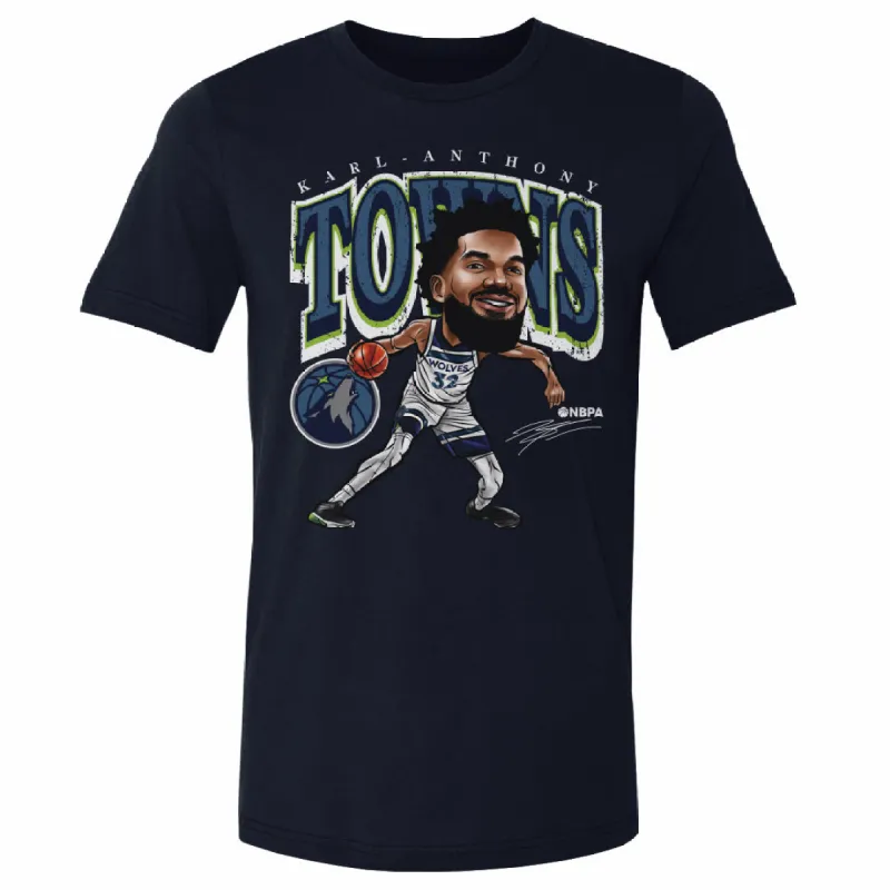 Karl-Anthony Towns Minnesota Timberwolves Cartoon NBA WHT sold by 500 Level