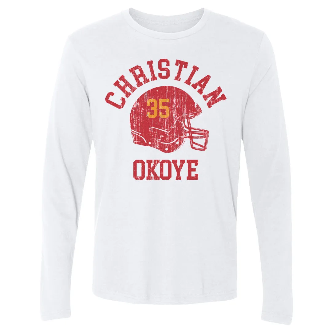 Christian Okoye Kansas City Helmet Font sold by 500 Level