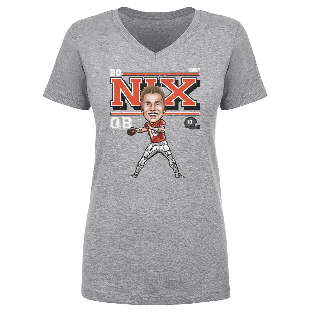 Bo Nix Denver Cartoon WHT sold by 500 Level product image thumbnail 2