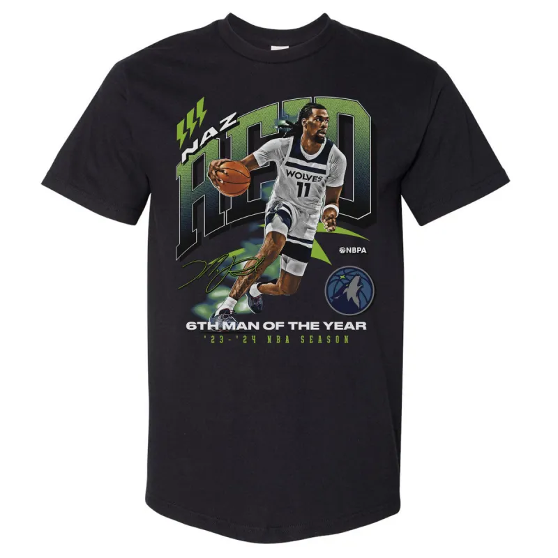 Naz Reid Minnesota Timberwolves 2024 NBA 6th Man Award WHT sold by 500 Level