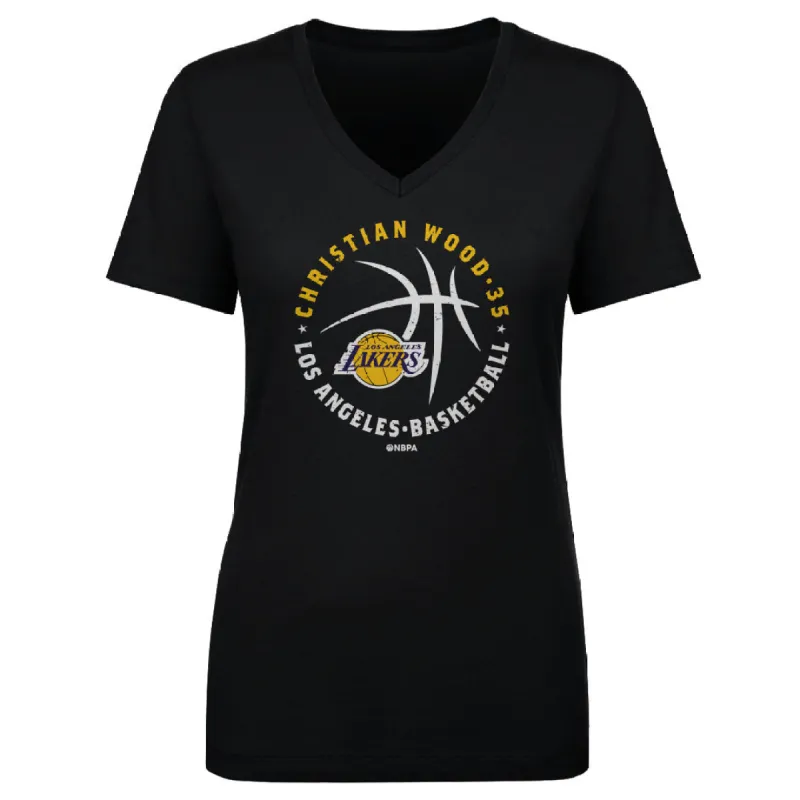 Christian Wood Los Angeles Lakers Player Ball WHT made by 500 Level