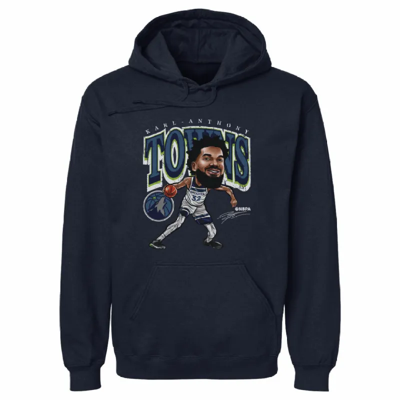 Karl-Anthony Towns Minnesota Timberwolves Cartoon NBA WHT sold by 500 Level