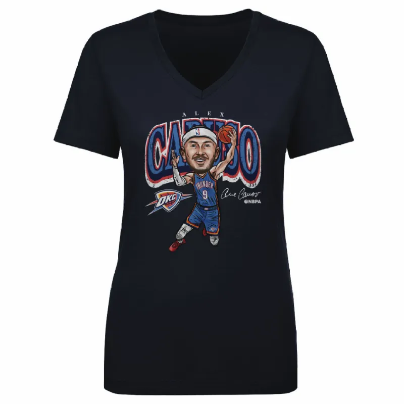 Alex Caruso Oklahoma City Thunder Cartoon WHT sold by 500 Level