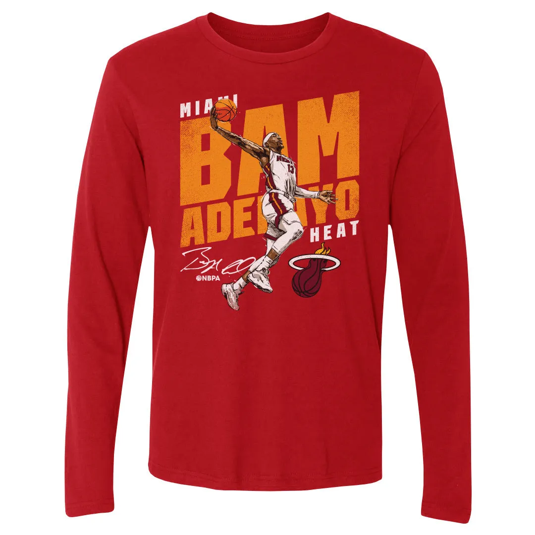 Bam Adebayo Miami Heat Slant WHT sold by 500 Level product image thumbnail 3
