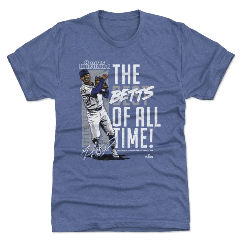 Mookie Betts Sports Illustrated & Los Angeles D Betts Of All Time WHT sold by 500 Level