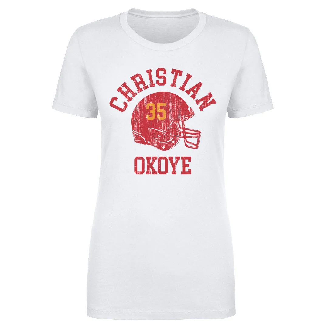 Christian Okoye Kansas City Helmet Font sold by 500 Level