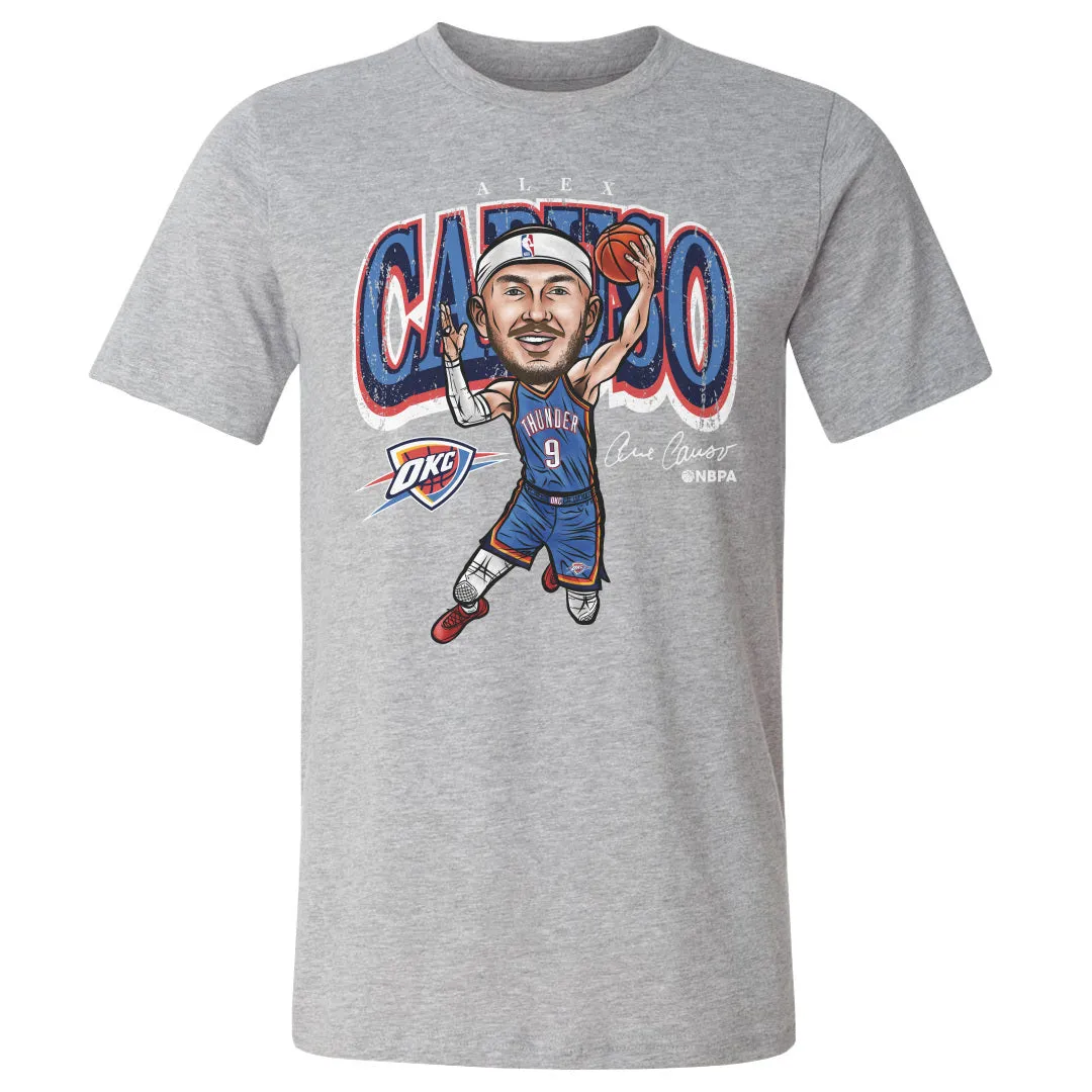 Alex Caruso Oklahoma City Thunder Cartoon WHT sold by 500 Level