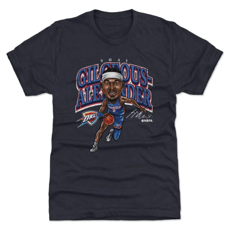 Shai Gilgeous-Alexander Oklahoma City Thunder Cartoon WHT sold by 500 Level