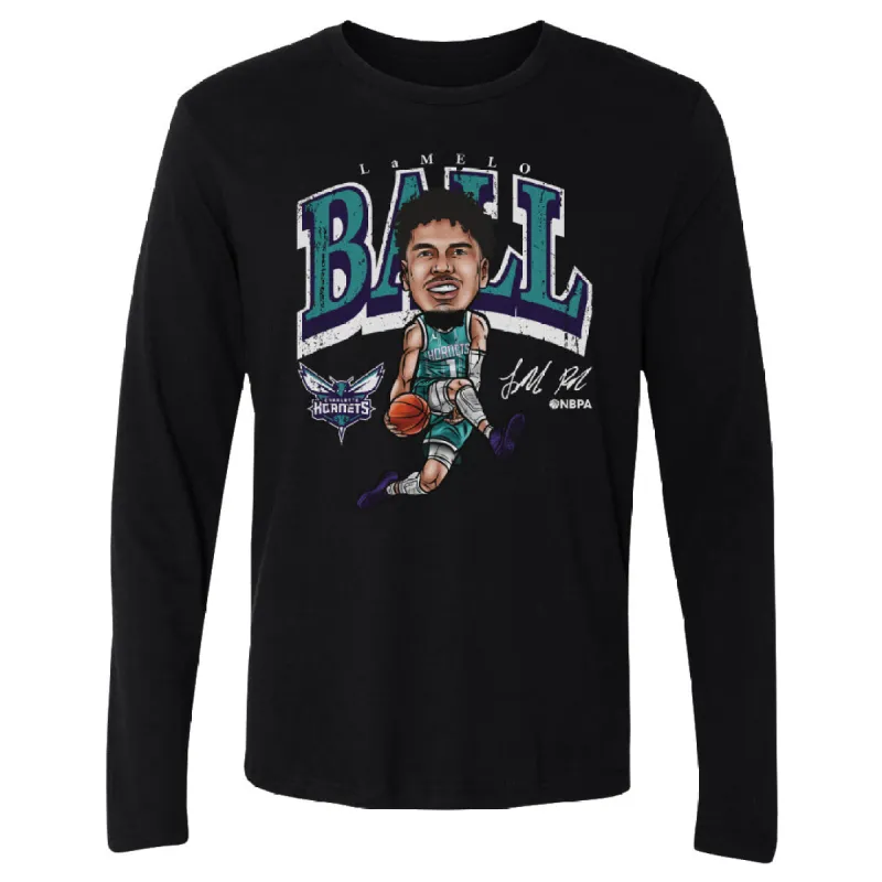 LaMelo Ball Charlotte Hornets Cartoon WHT sold by 500 Level