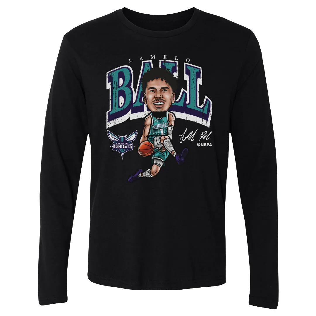 LaMelo Ball Charlotte Hornets Cartoon WHT sold by 500 Level