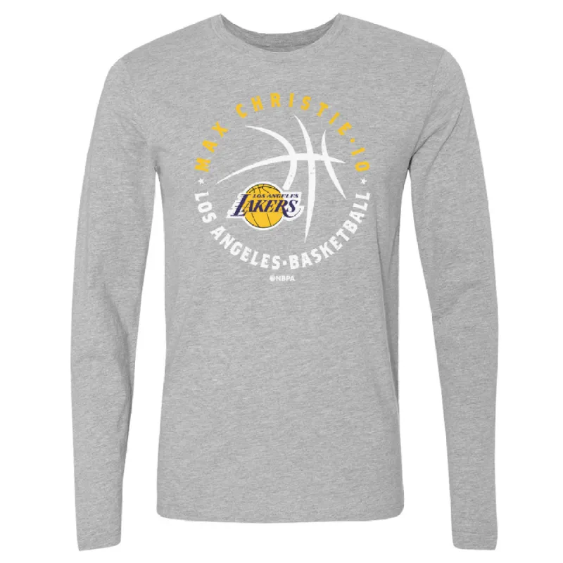 Max Christie Los Angeles Lakers Player Ball WHT sold by 500 Level