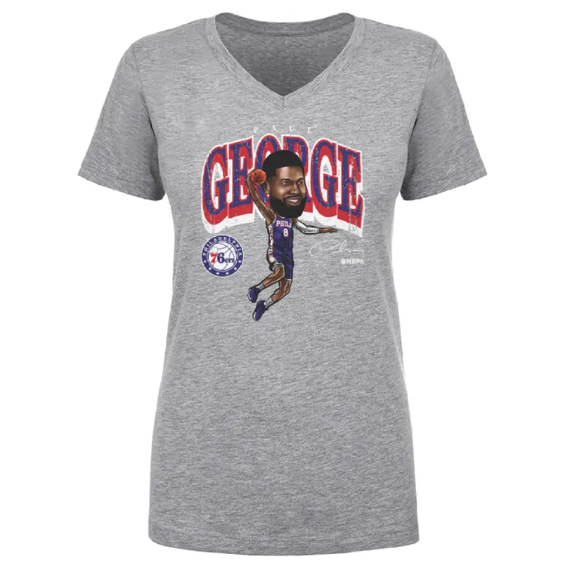 Paul George Philadelphia 76ers Cartoon WHT sold by 500 Level
