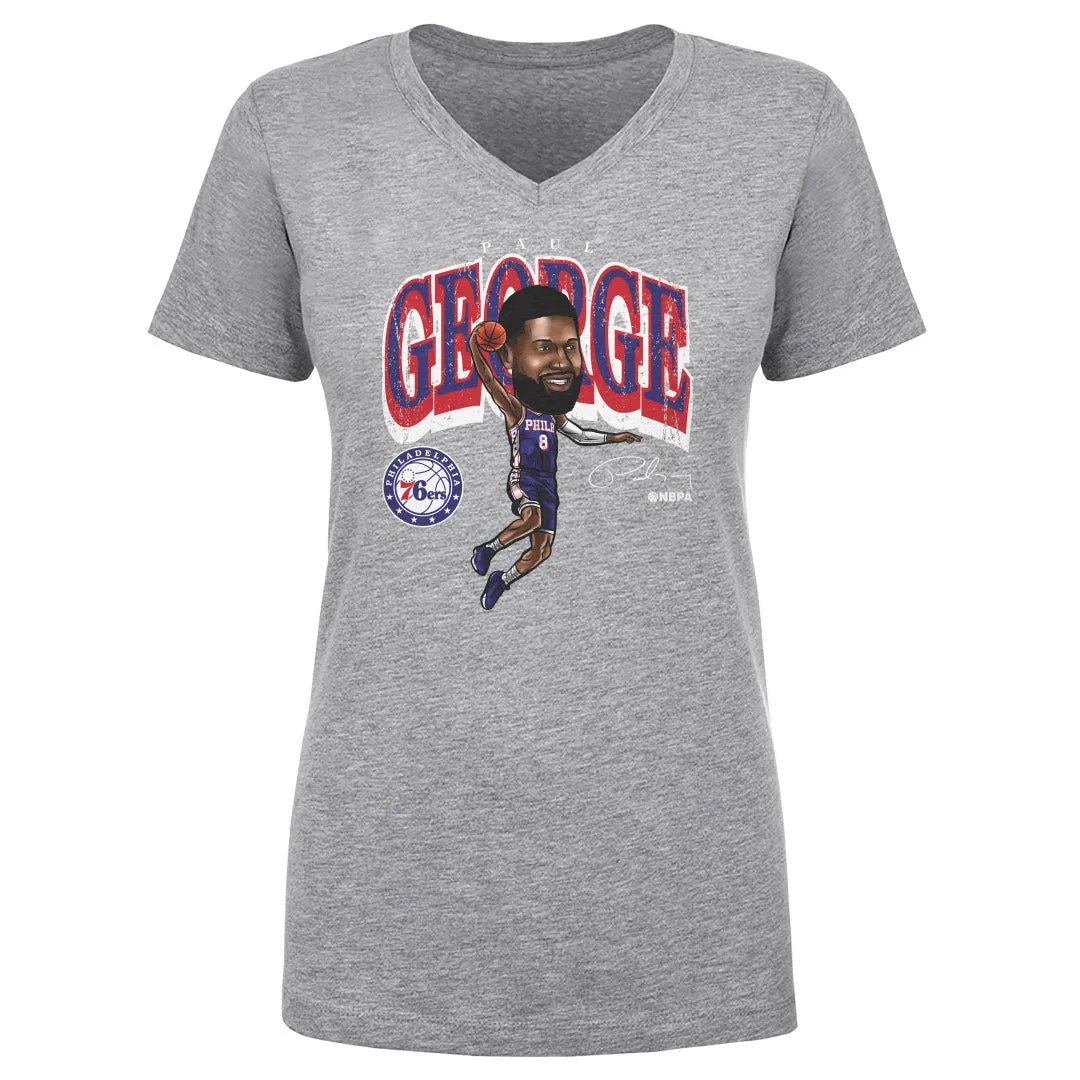 Paul George Philadelphia 76ers Cartoon WHT sold by 500 Level