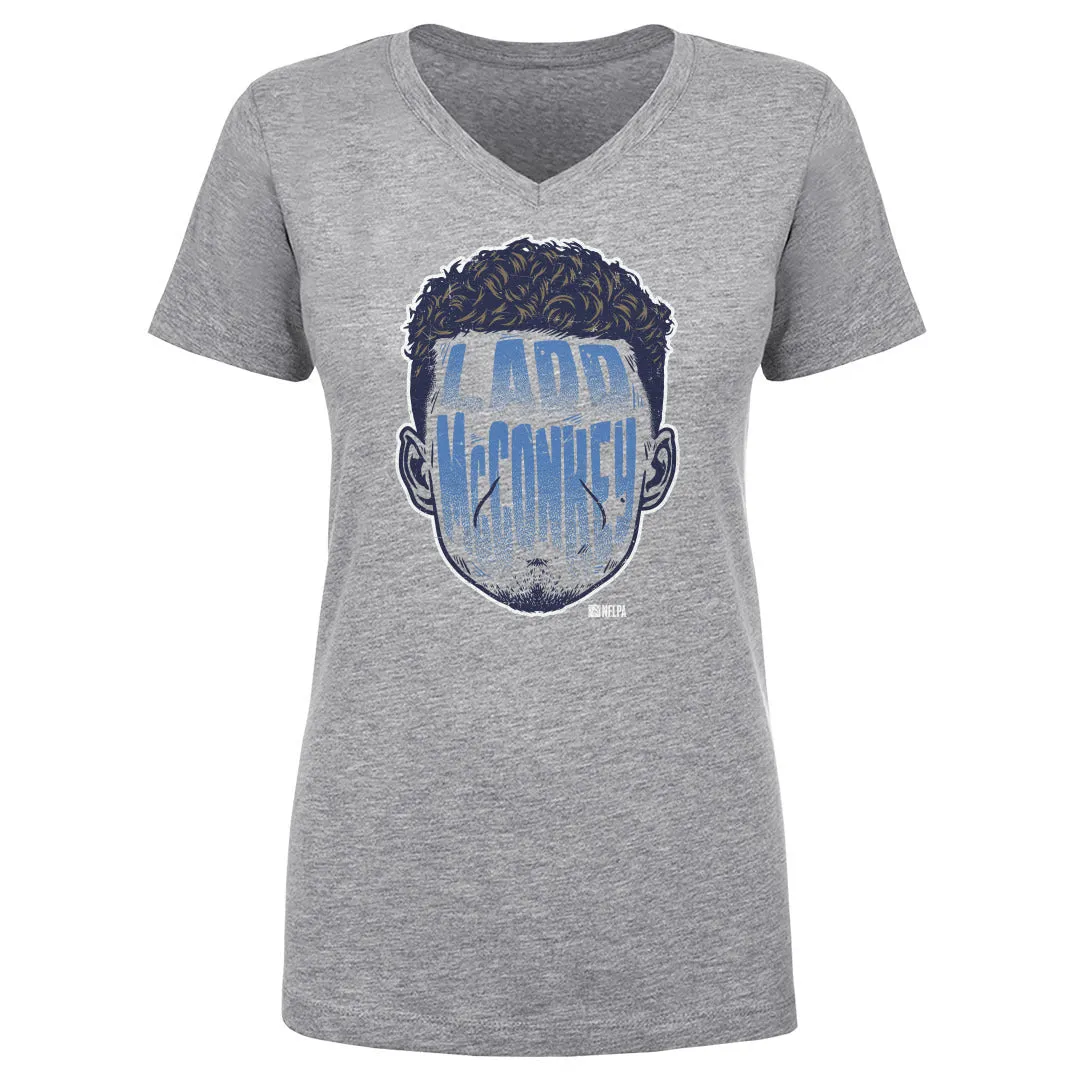 Ladd McConkey Los Angeles C Player Silhouette WHT sold by 500 Level