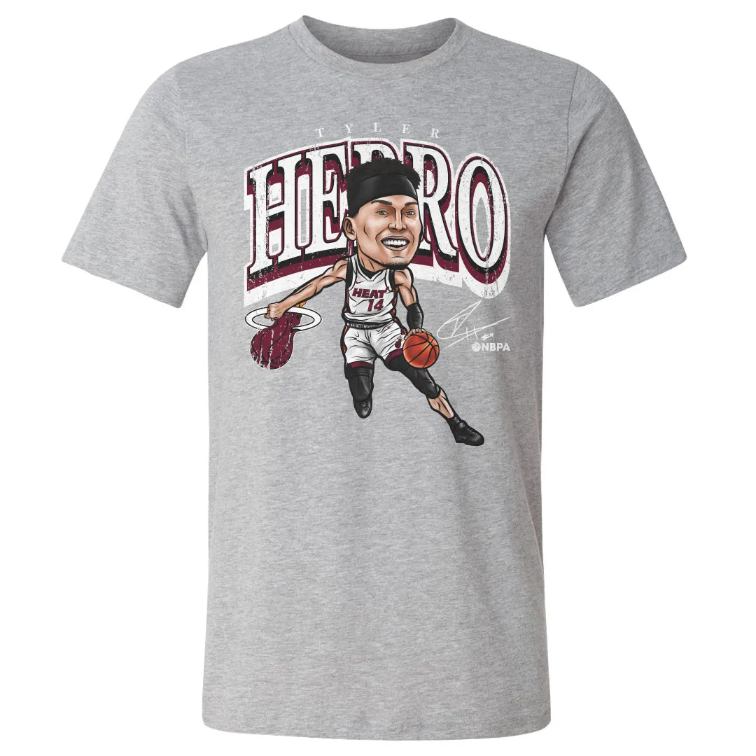 Tyler Herro Miami Heat Cartoon WHT sold by 500 Level product image thumbnail 3