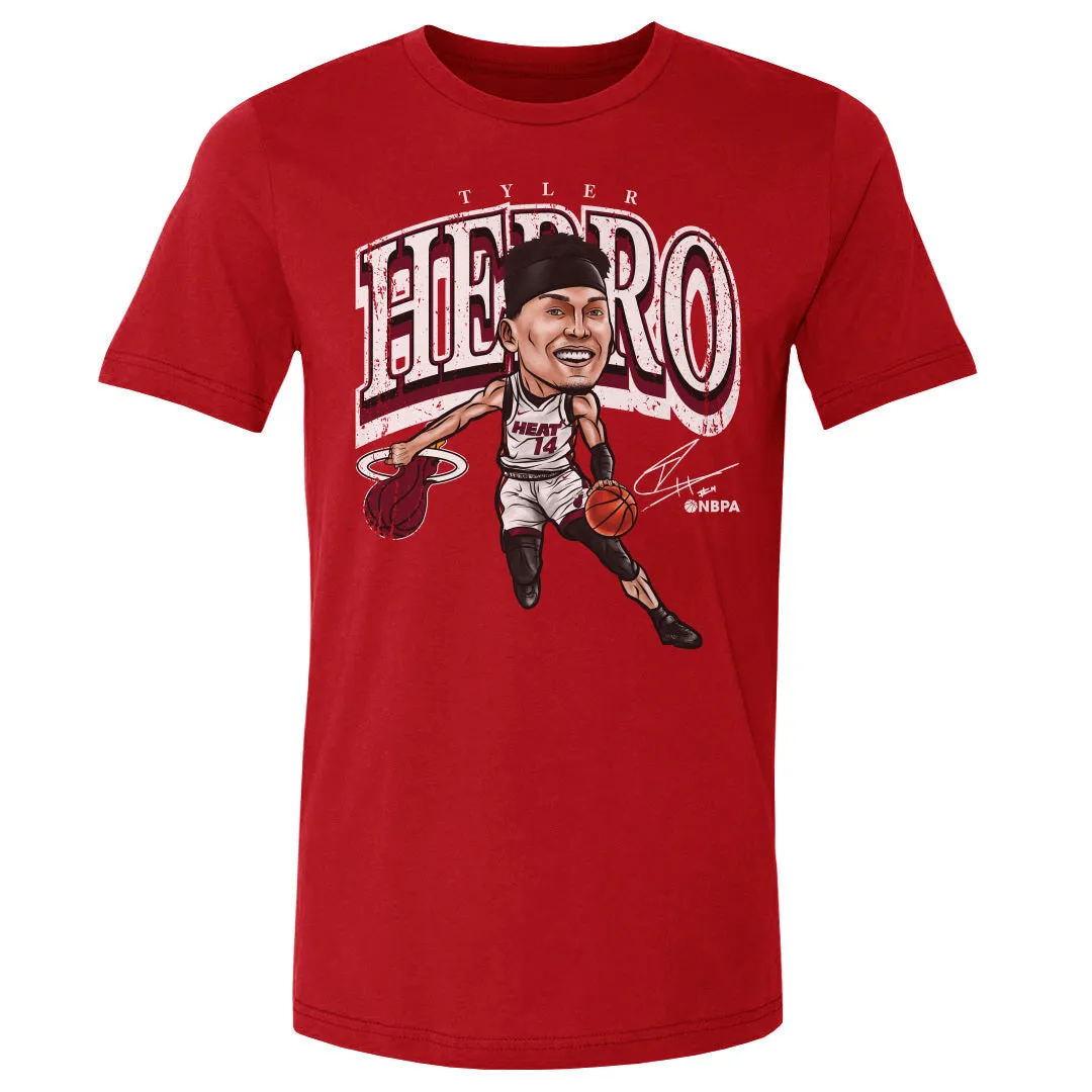 Tyler Herro Miami Heat Cartoon WHT sold by 500 Level