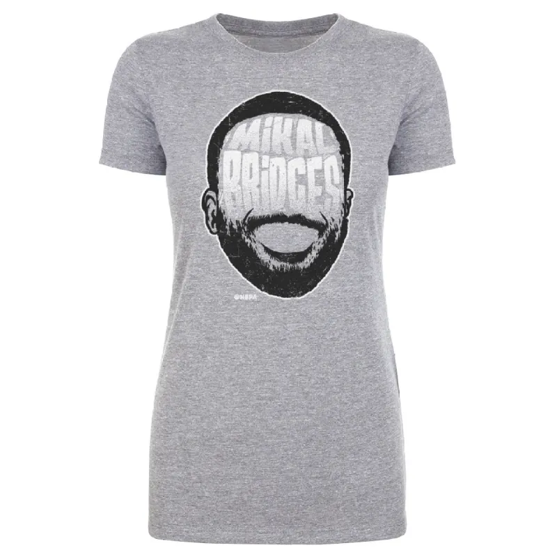 Mikal Bridges New York Player Silhouette WHT sold by 500 Level