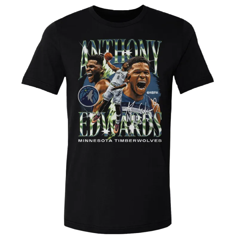 Anthony Edwards Minnesota Timberwolves Vintage WHT made by 500 Level