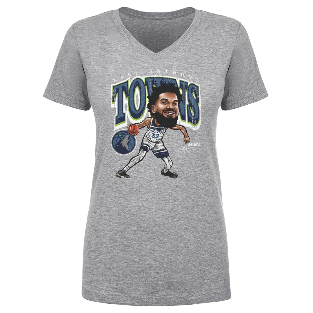 Karl-Anthony Towns Minnesota Timberwolves Cartoon NBA WHT sold by 500 Level