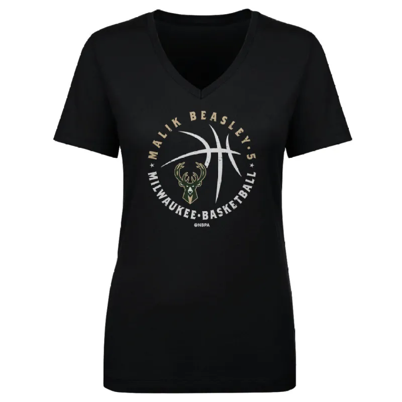 Malik Beasley Milwaukee Bucks Player Ball WHT sold by 500 Level