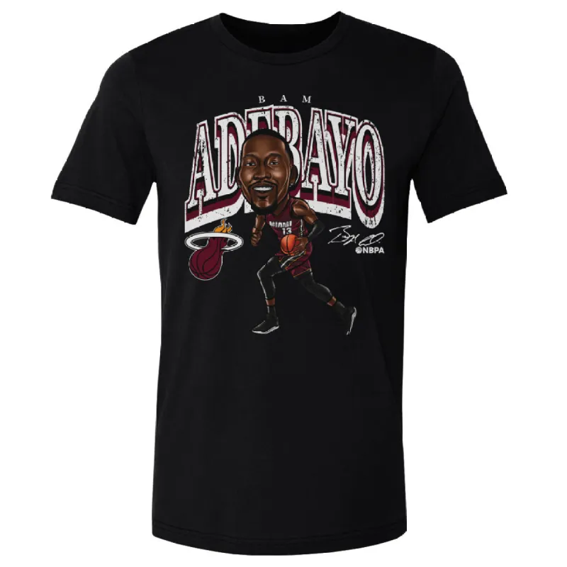 Bam Adebayo Miami Heat Cartoon WHT sold by 500 Level