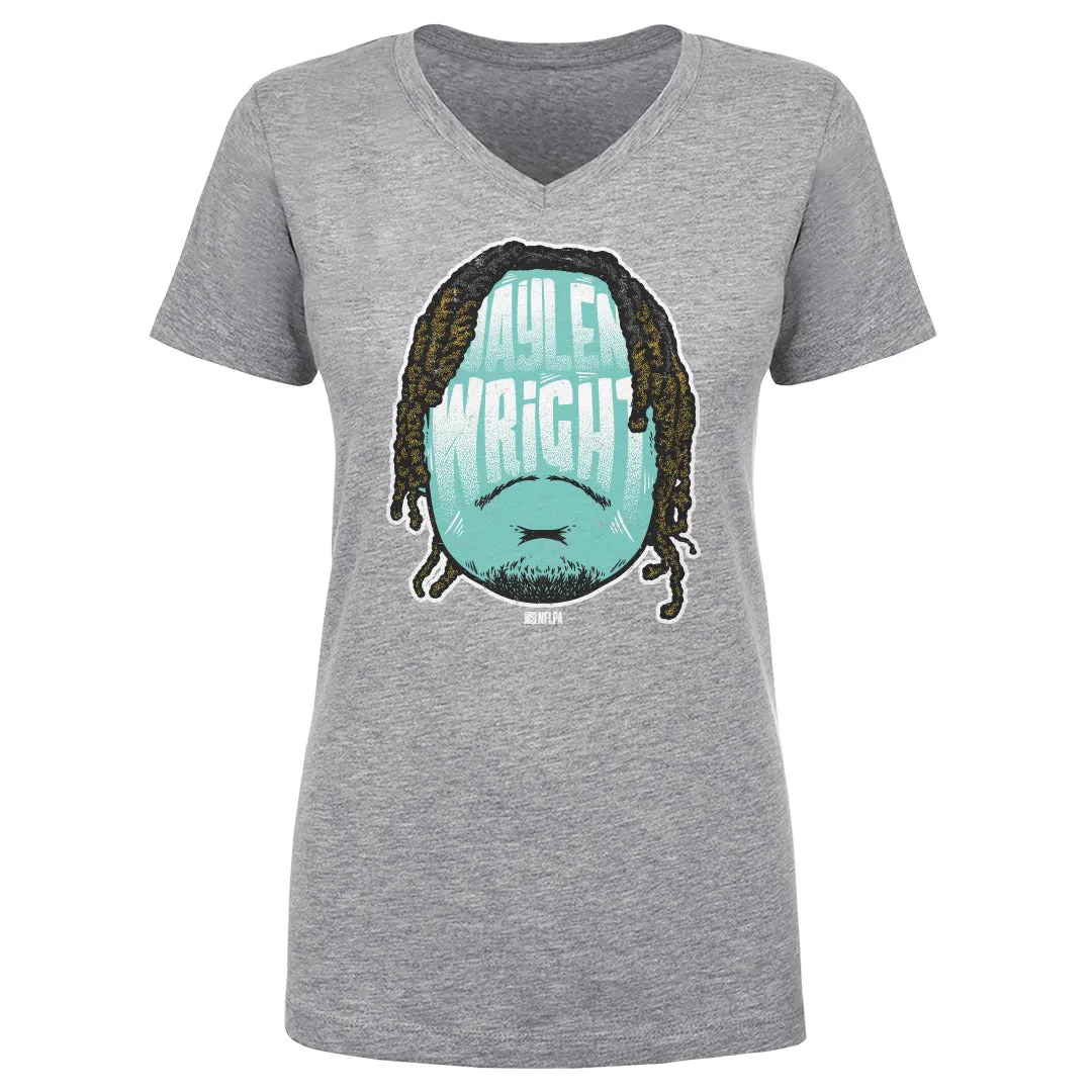 Jaylen Wright Miami Player Silhouette WHT sold by 500 Level