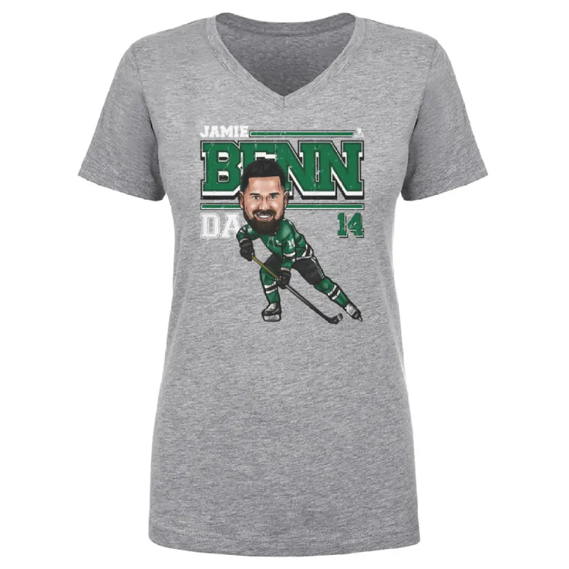 Jamie Benn Dallas Cartoon WHT sold by 500 Level