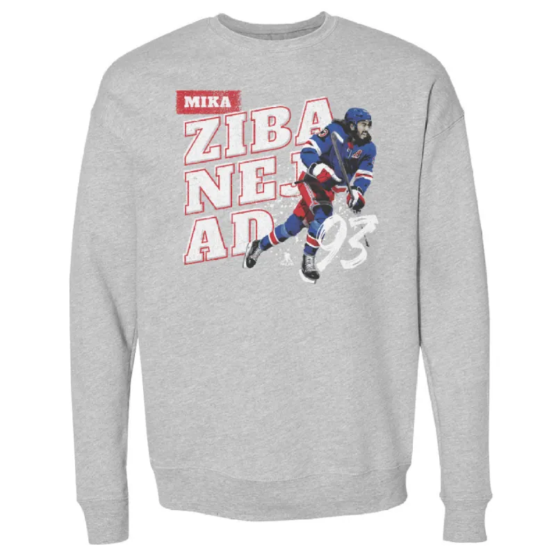 Mika Zibanejad New York R Player Name WHT sold by 500 Level