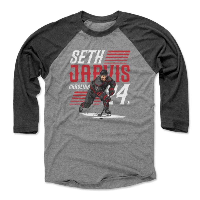 Seth Jarvis Carolina Player Name WHT sold by 500 Level