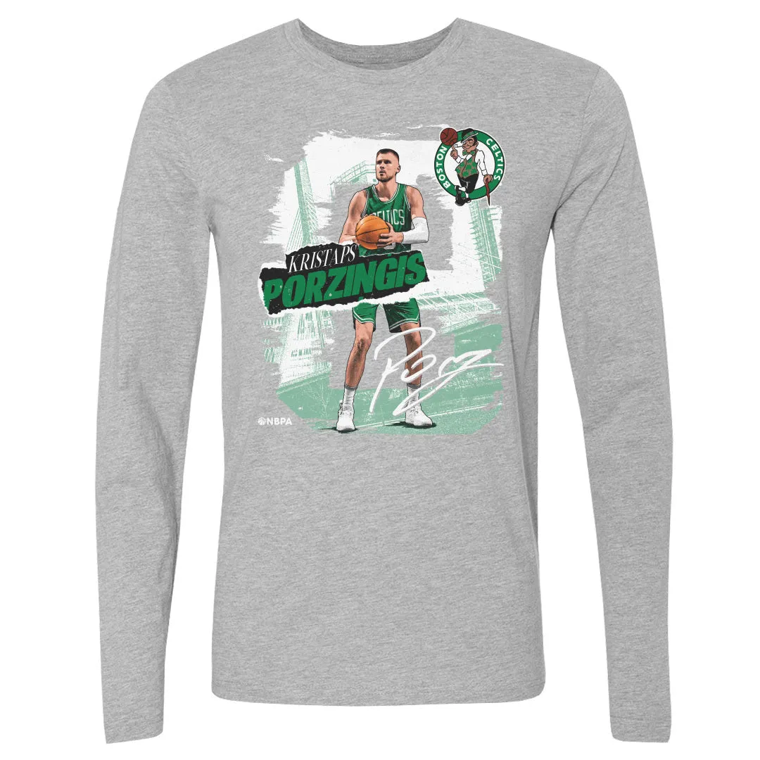 Kristaps Porzingis Boston Celtics Rough WHT sold by 500 Level product image thumbnail 2