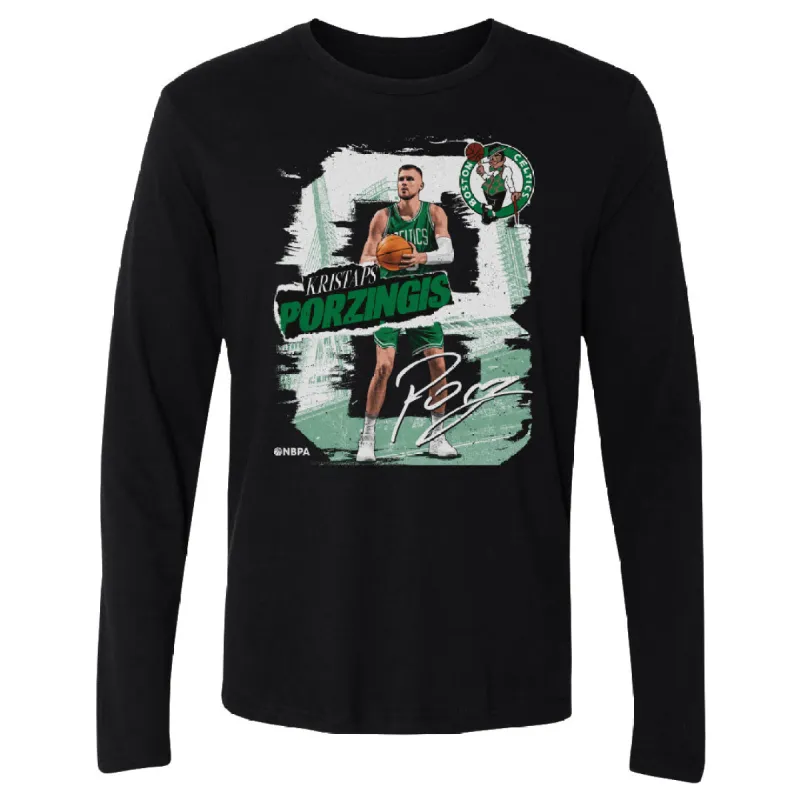 Kristaps Porzingis Boston Celtics Rough WHT sold by 500 Level