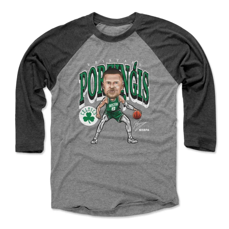 Kristaps Porzingis Boston Celtics Cartoon WHT sold by 500 Level
