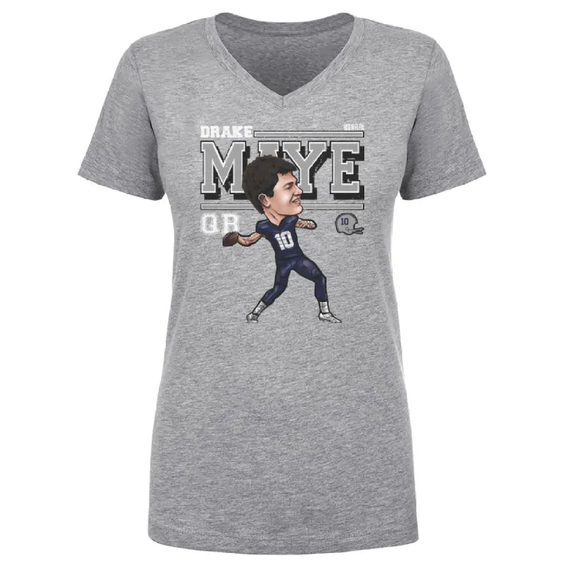 Drake Maye New England Cartoon WHT sold by 500 Level