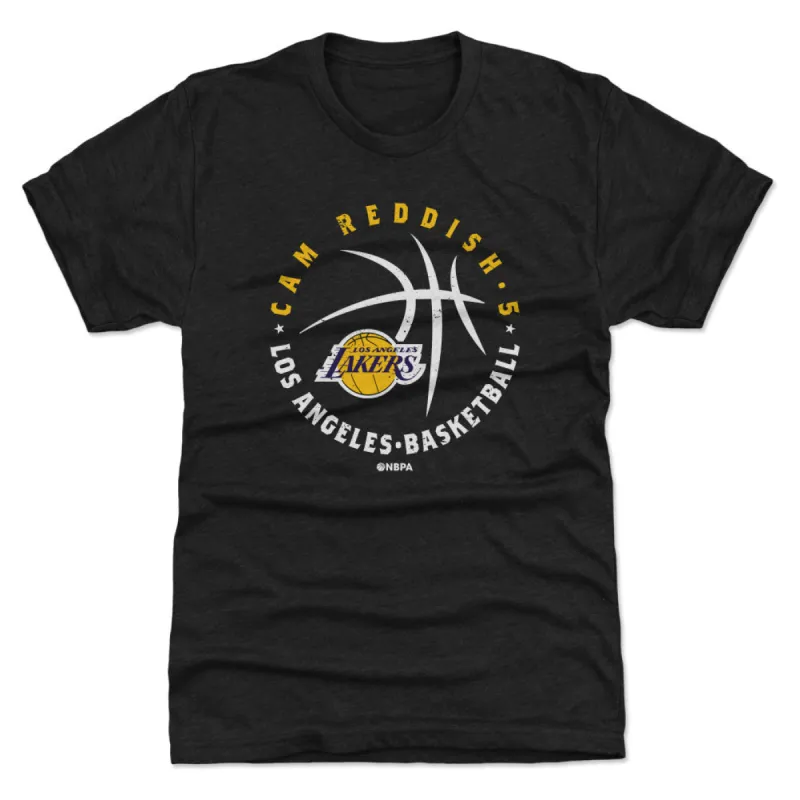 Cam Reddish Los Angeles Lakers Player Ball WHT sold by 500 Level