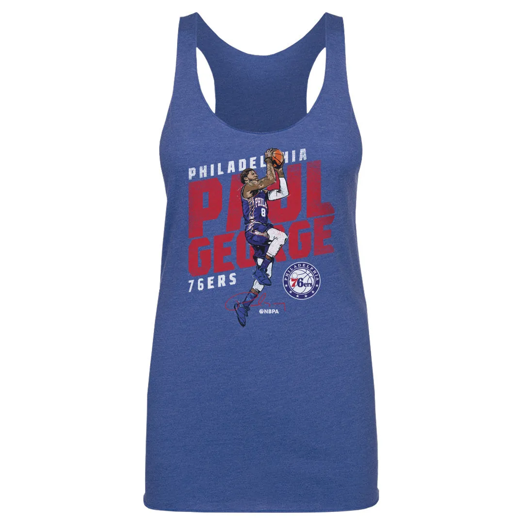 Paul George Philadelphia 76ers Slant WHT sold by 500 Level