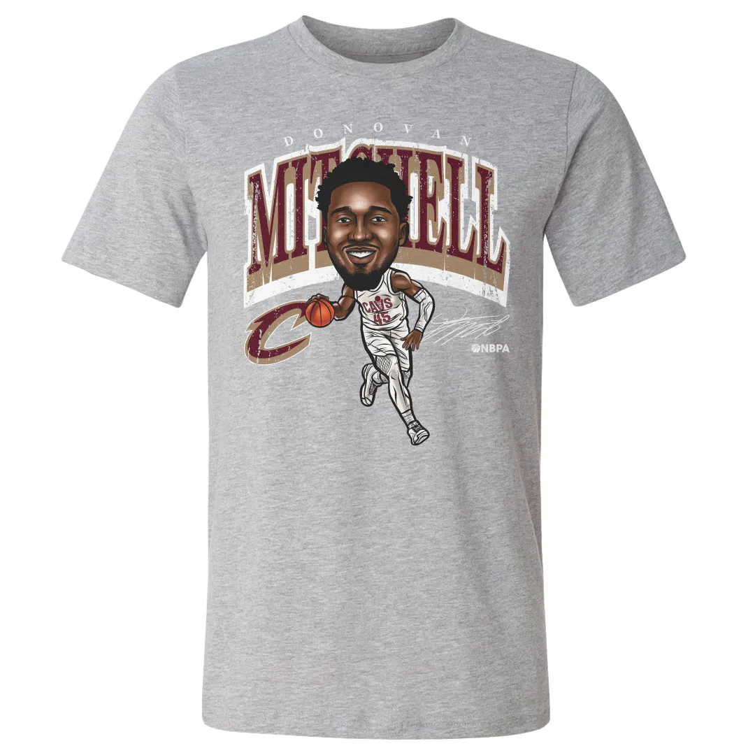 Donovan Mitchell Cleveland Cavaliers Cartoon WHT sold by 500 Level
