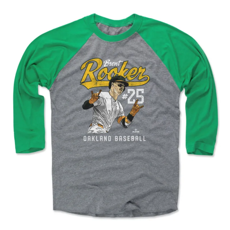 Brent Rooker Oakland Player Name WHT sold by 500 Level