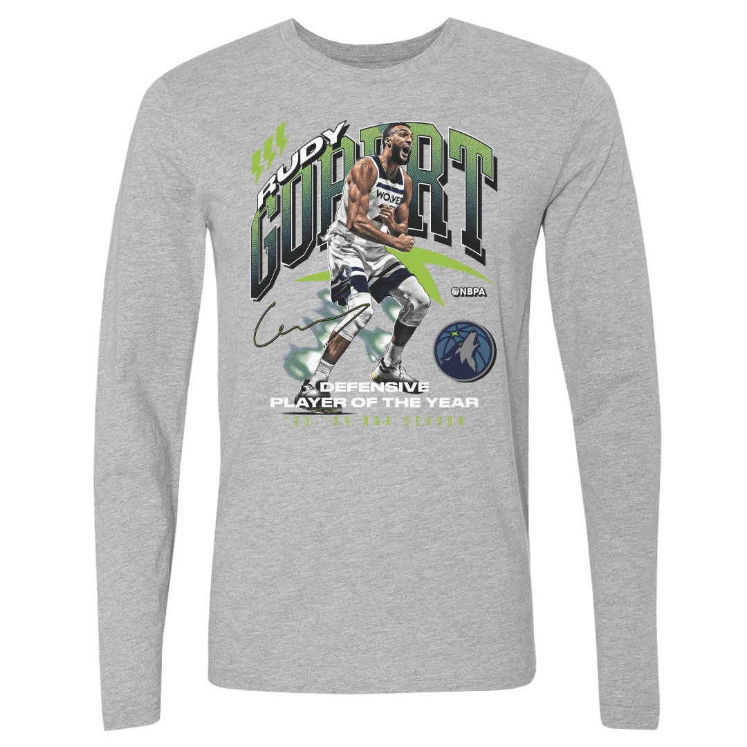 Rudy Gobert Minnesota Timberwolves 2024 NBA DPOY Award WHT sold by 500 Level