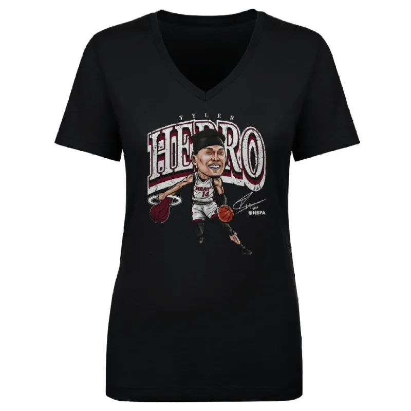 Tyler Herro Miami Heat Cartoon WHT sold by 500 Level
