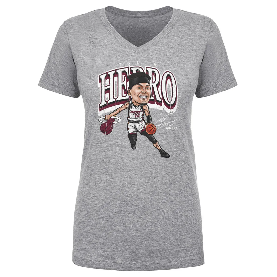 Tyler Herro Miami Heat Cartoon WHT sold by 500 Level product image thumbnail 2