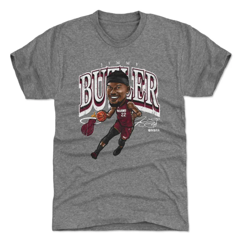Jimmy Butler Miami Heat Cartoon WHT sold by 500 Level