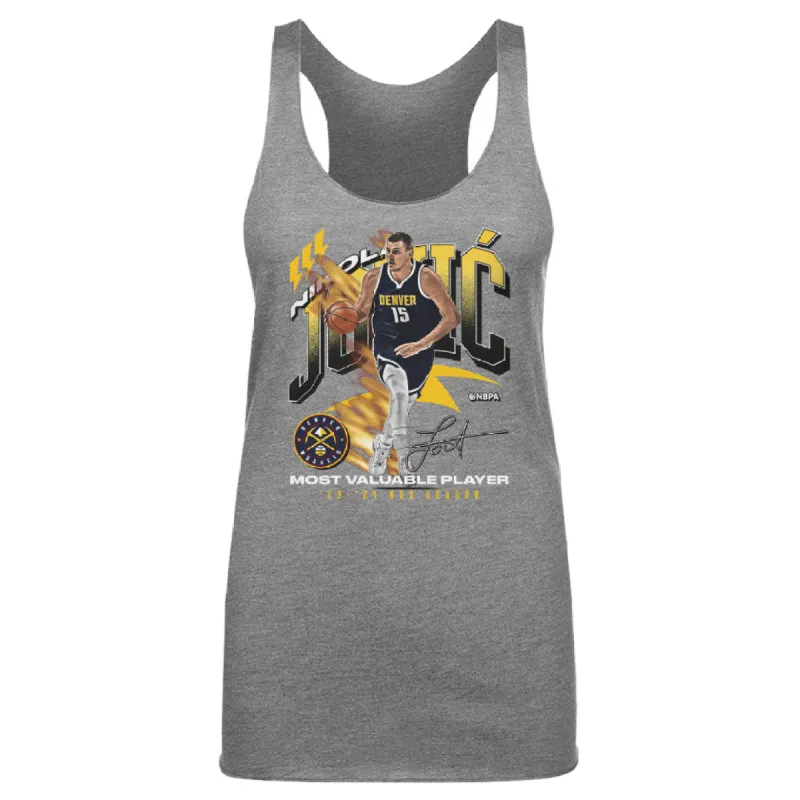 Nikola Jokic Denver Nuggets 2024 NBA MVP Award WHT sold by 500 Level