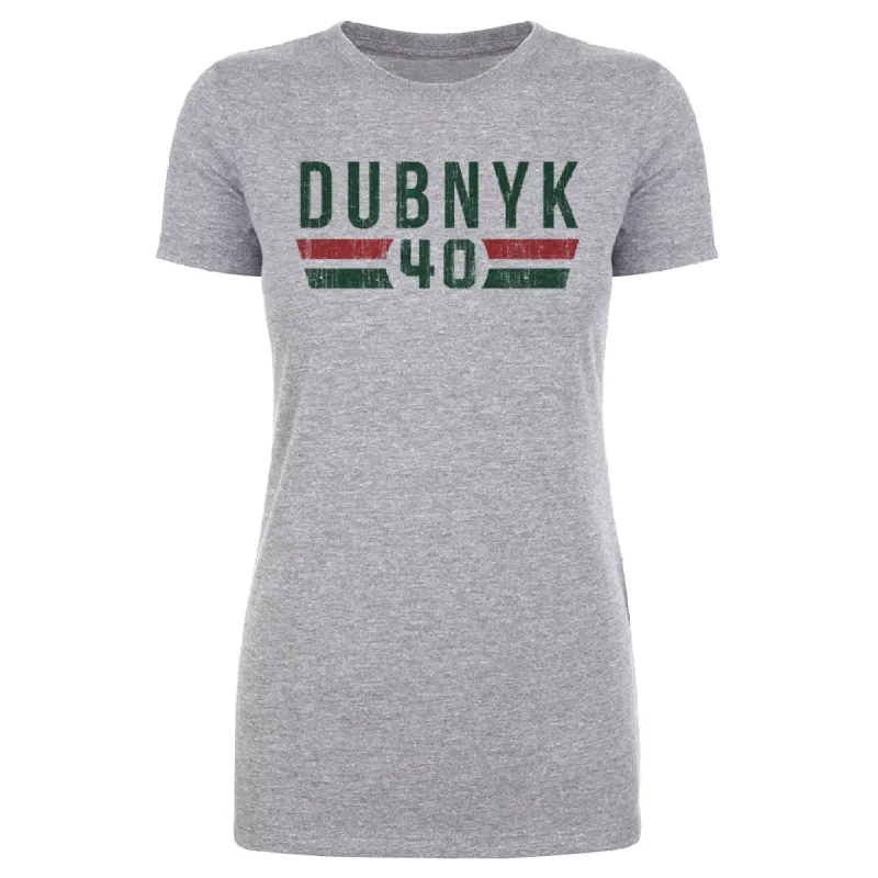 Devan Dubnyk Minnesota Font sold by 500 Level