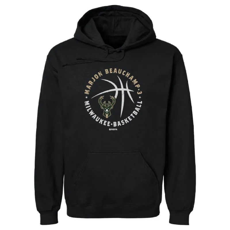 MarJon Beauchamp Milwaukee Bucks Player Ball WHT sold by 500 Level