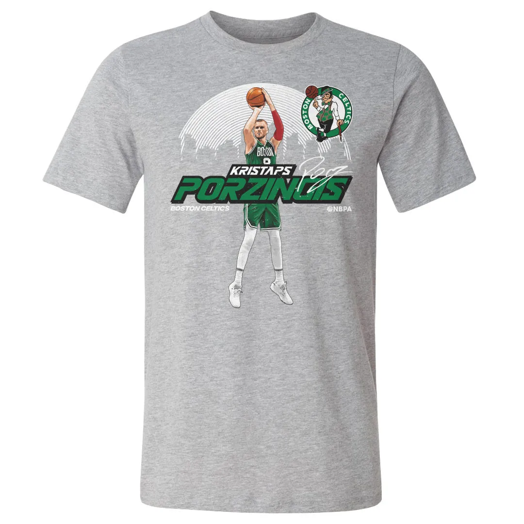 Kristaps Porzingis Boston Celtics Skyline WHT sold by 500 Level product image thumbnail 2