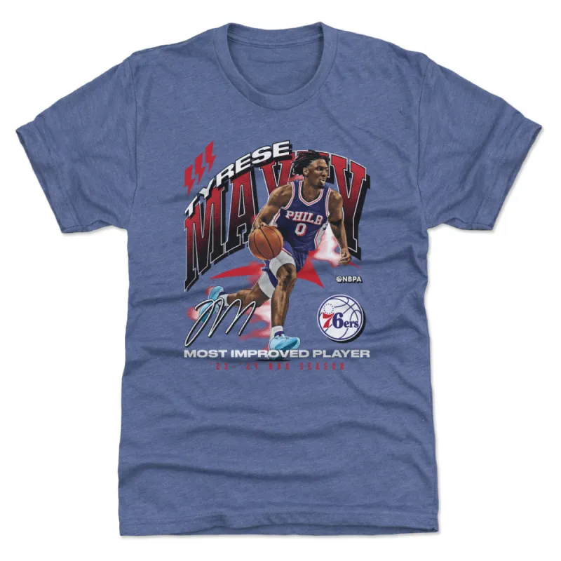 Tyrese Maxey Philadelphia 76ers 2024 NBA Most Improved Award WHT sold by 500 Level