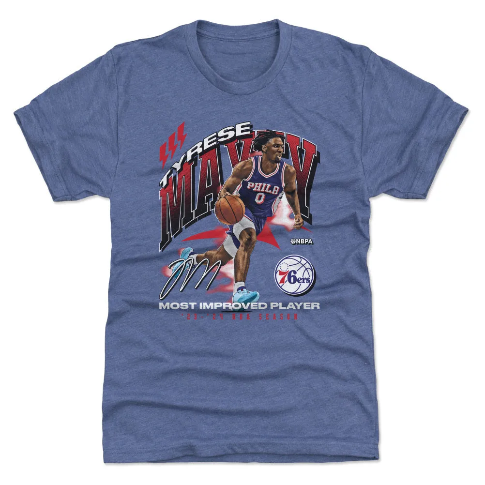 Tyrese Maxey Philadelphia 76ers 2024 NBA Most Improved Award WHT sold by 500 Level