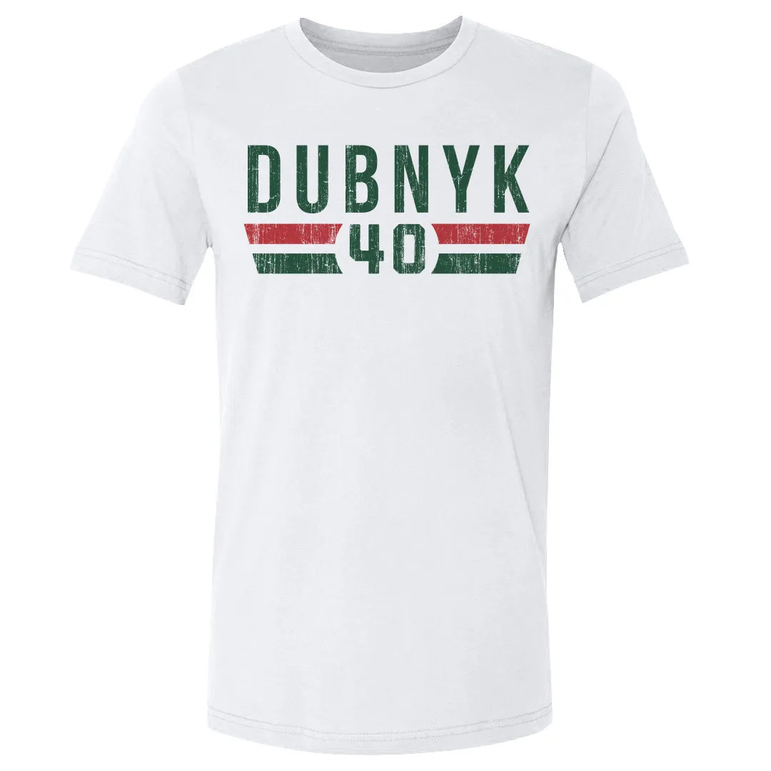 Devan Dubnyk Minnesota Font sold by 500 Level