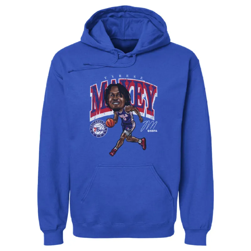 Tyrese Maxey Philadelphia 76ers Cartoon WHT sold by 500 Level