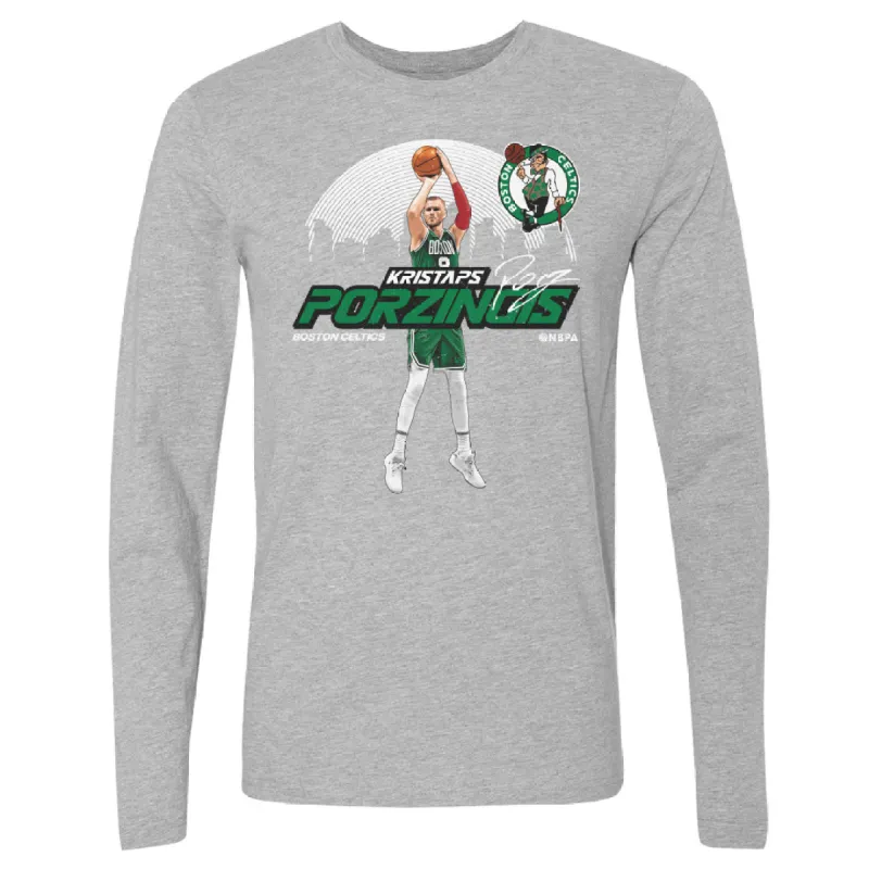 Kristaps Porzingis Boston Celtics Skyline WHT sold by 500 Level